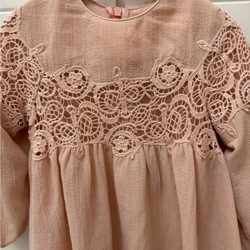 Chloe couture dress with guipure embroidery - Picture 6 of 14